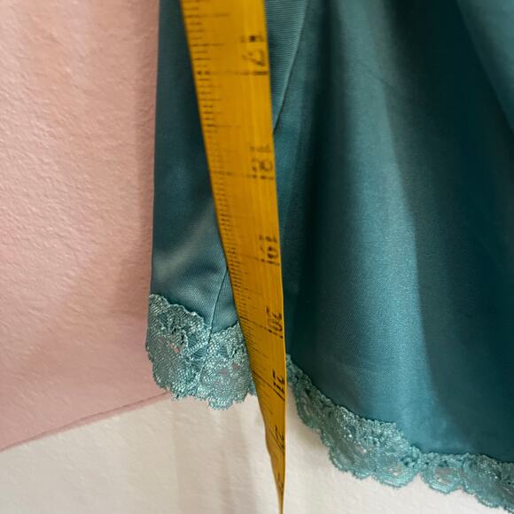 Vintage Blue Lace Babydoll Tank Top, Coquette Cottagecore Y2K 2000s Large - Picture 4 of 7